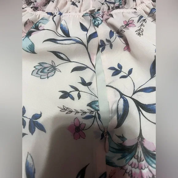 Eliza J Pink Floral Tiered Midi Dress / Plus Size 16 - Picture 11 of 14